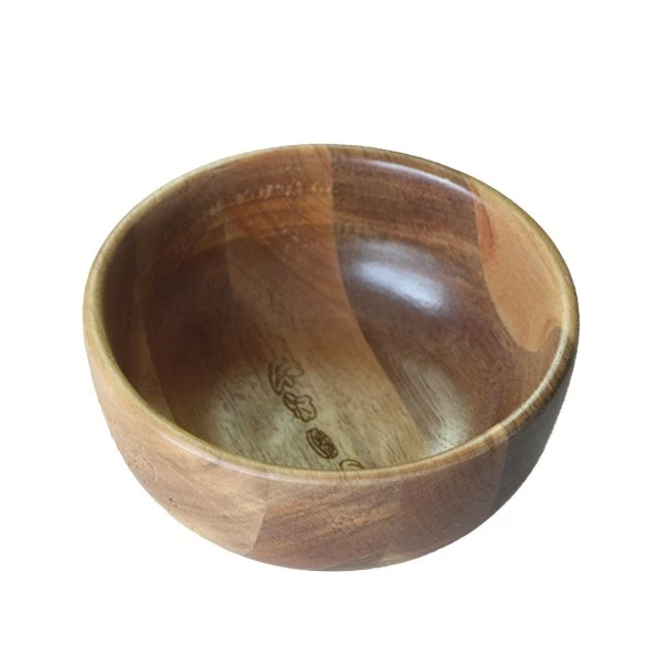 Popular Delicate Small Straight Side Acacia Salad Bowl