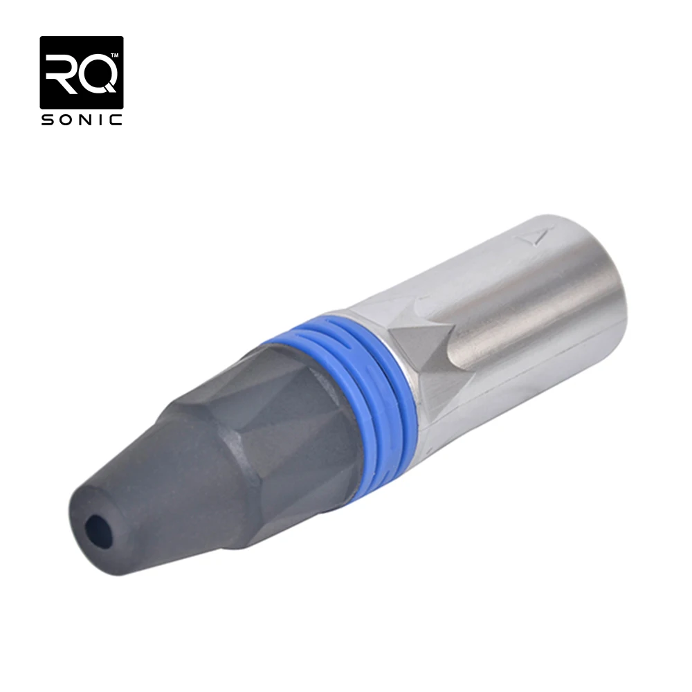 Male Waterproof XLR Connector XLR214G High Quality 3 Pin Audio & Video Golden Pins Zinc Alloy RQSONIC CN;ZHE 3P RJ45