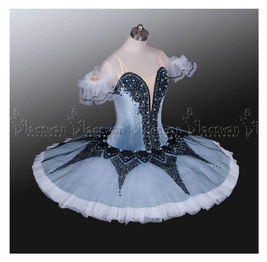 
Raymonda Dream Variation Platter Tutu Grey Winter Snow Queen Costume Snow Pas De Deux Nutcracker Ballet Costume 