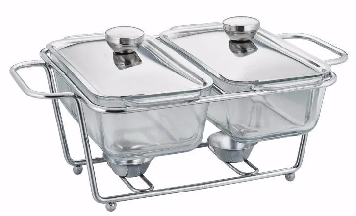 High Quality Clear chafing dish burner glass lid chafing dish , chafing dish heater