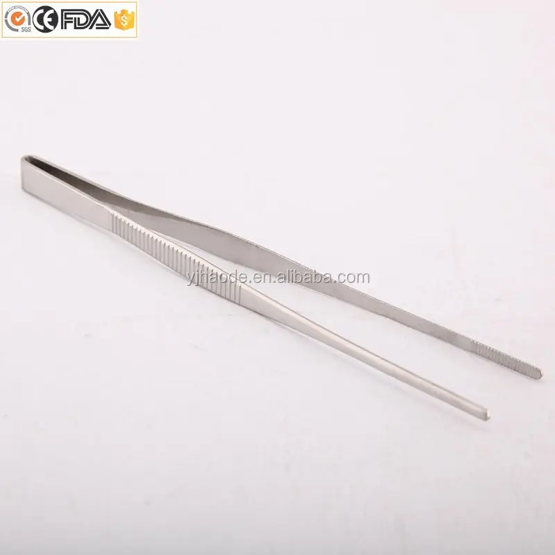 
Amazon Hot selling food grade stainless steel kitchen tweezers tongs for chef or food 