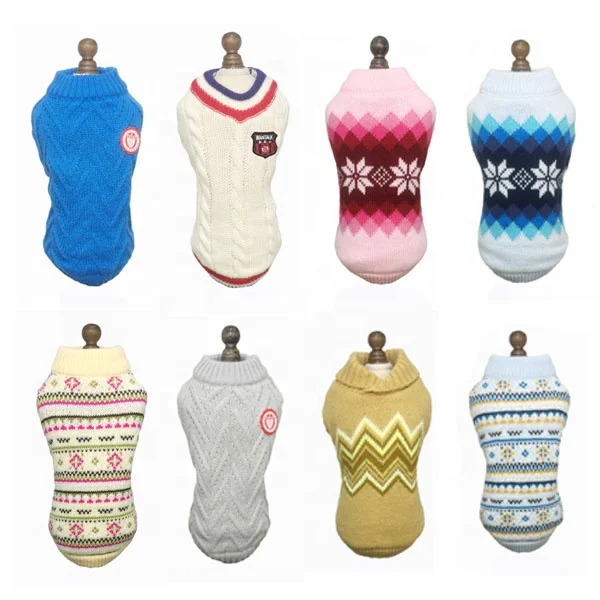 
Dog Sweater Knitwear Puppy Clothes 