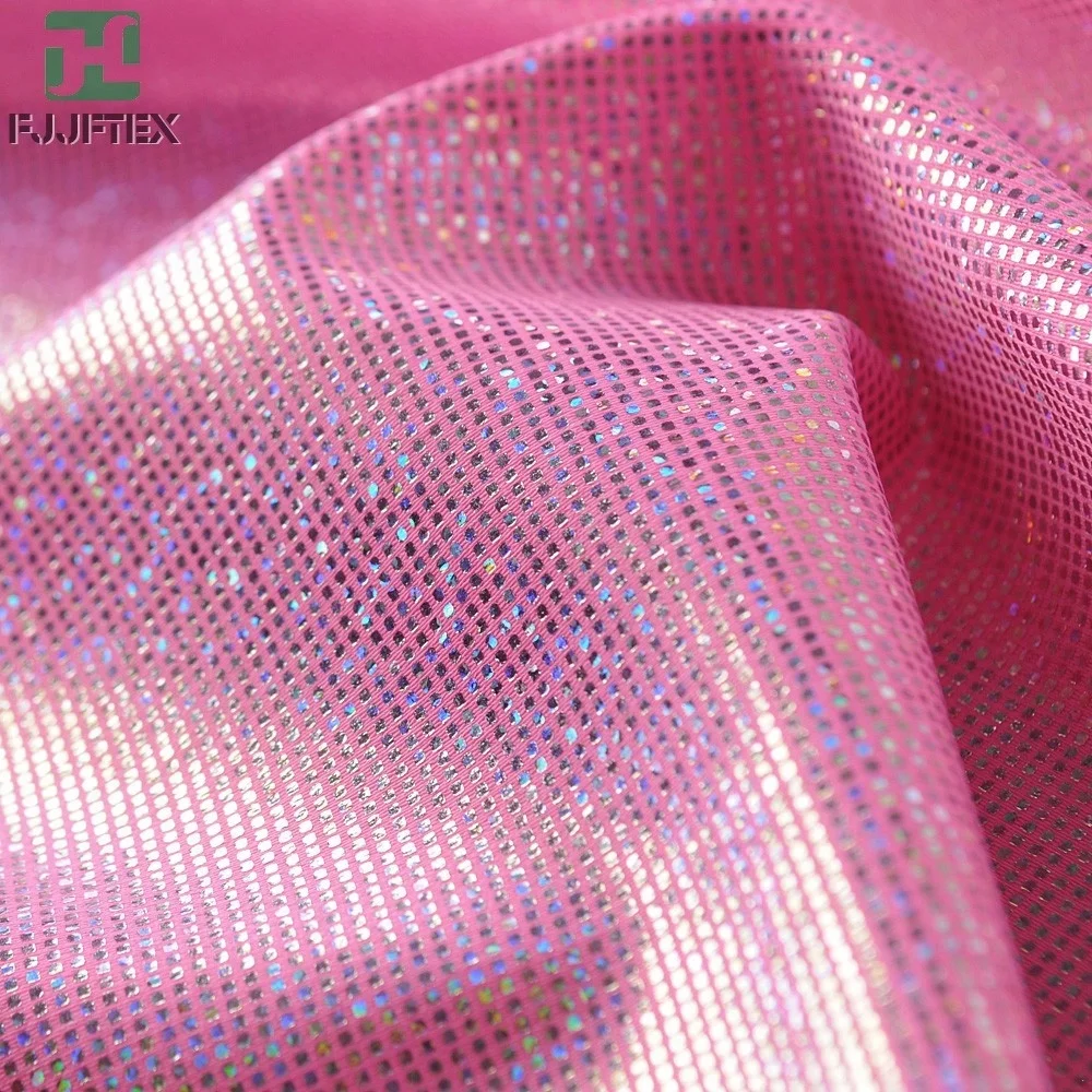 Wholesale 80 Polyester 20 Spandex 4 Way Stretch Printing Foil Fabric Glitter Fabric For Girls Sexy Bikini Swimwear