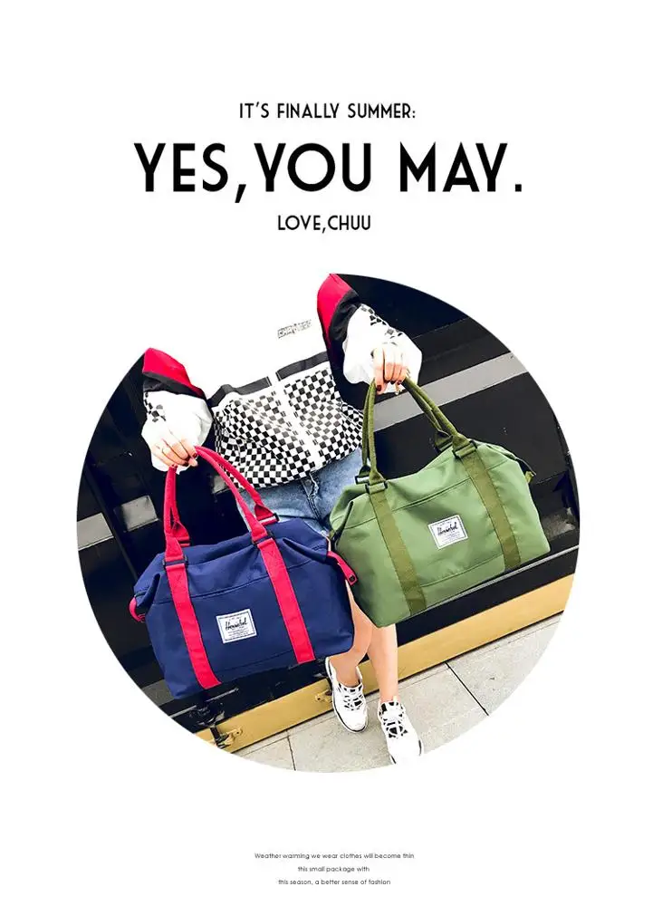 Спортивная сумка-тоут с логотипом на заказ, Складная Водонепроницаемая Спортивная розовая Дорожная Спортивная Сумка для женщин