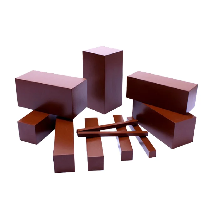 Preschool Teaching Aids Wooden Educational Learning Toy Montessori Sensorial Material - Beechwood Brown Stairs