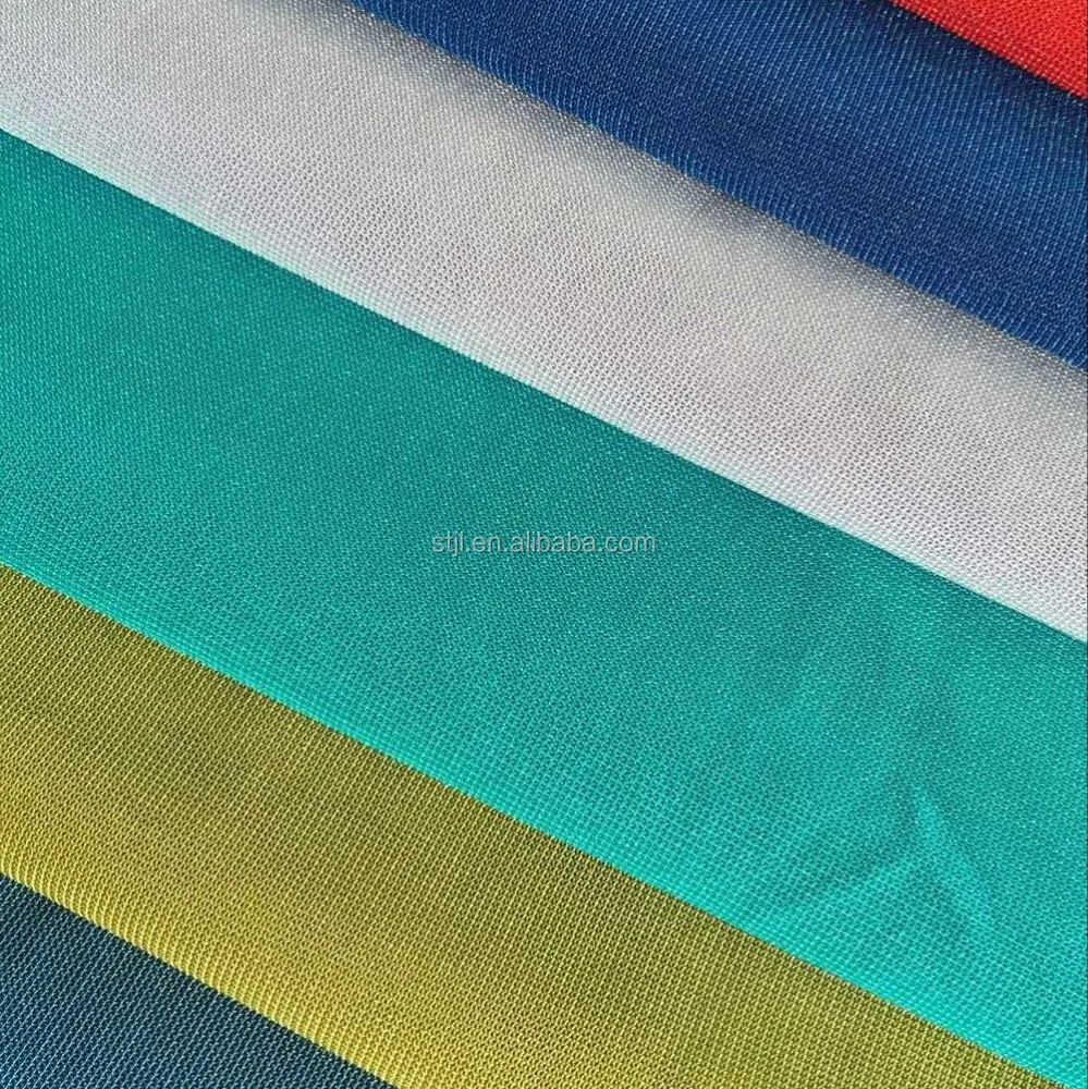 Ткань для бюстгальтера и нижнего белья основовязаная ткань 120 г/кв. М блестящая 40D нейлоновая 70D спандекс шестигранная сетчатая