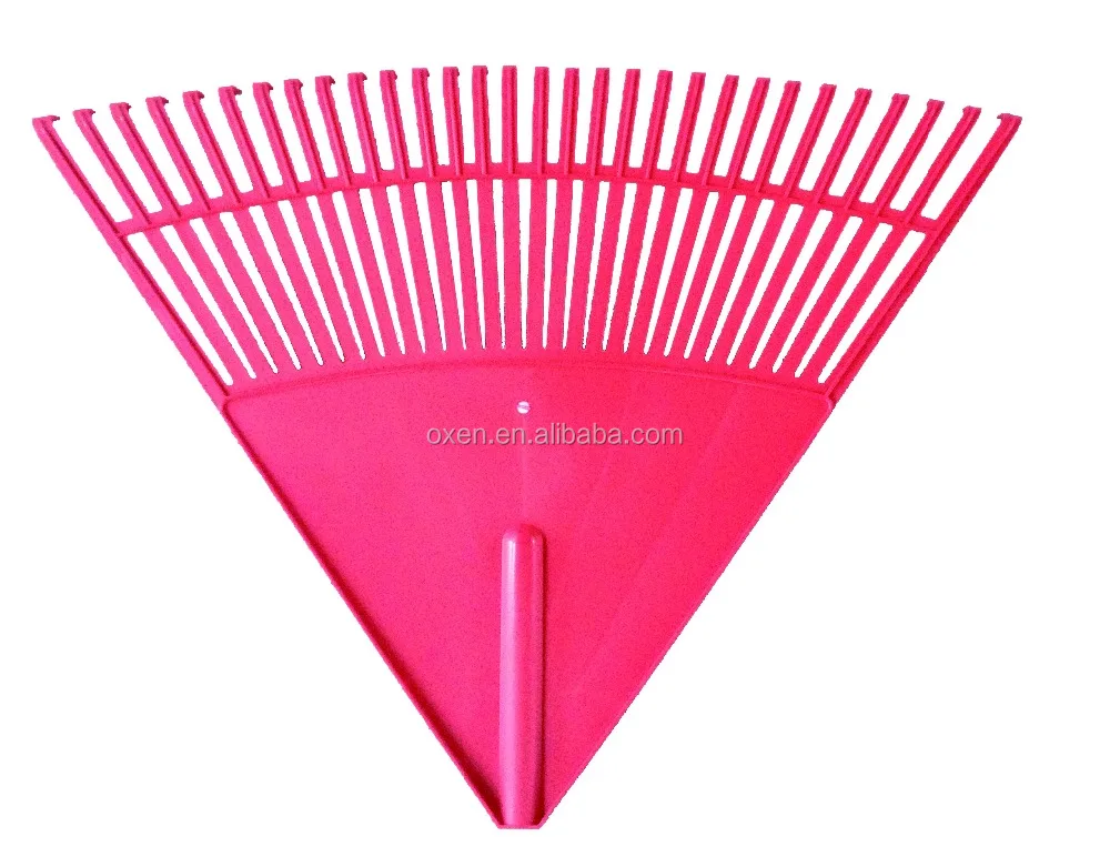plastic garden lawn grass rake without handle