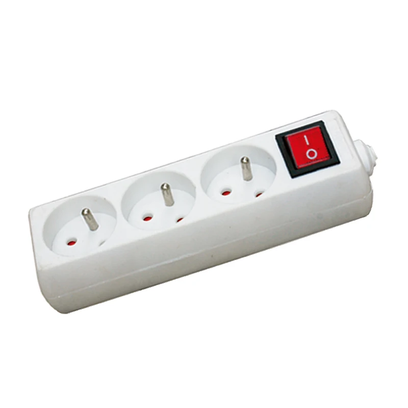 3-6 Ways Germany Extension Socket 16A 250V French Power Strip with USB