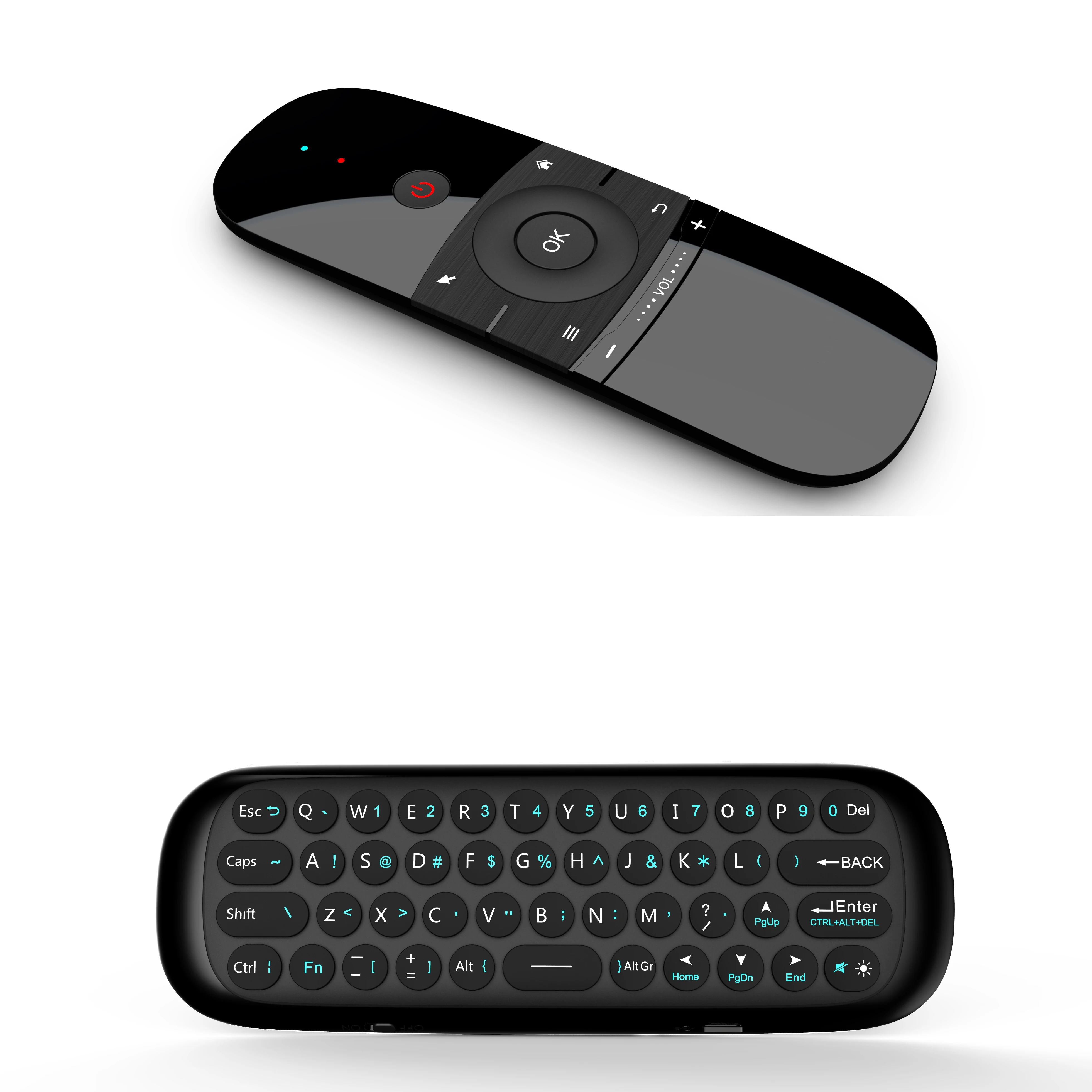shenzhen IMO W1 Keyboard Mouse Wireless 2.4G Fly Air Chargeable Mini Remote Control For Android TV Box/Mini
