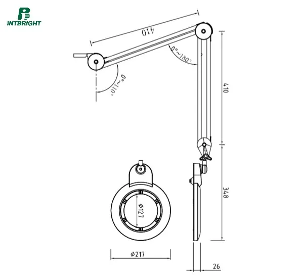 inspection magnifier lamp lente para joyeria with magnifying glass with rolling floor stand for facial beauty dental lab jewelry