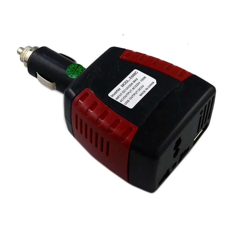 150W Power Inverter converter 12V DC to 110V 220V AC with 2A 5V USB Charging Port Car Inverter for Android iPhone Tablet