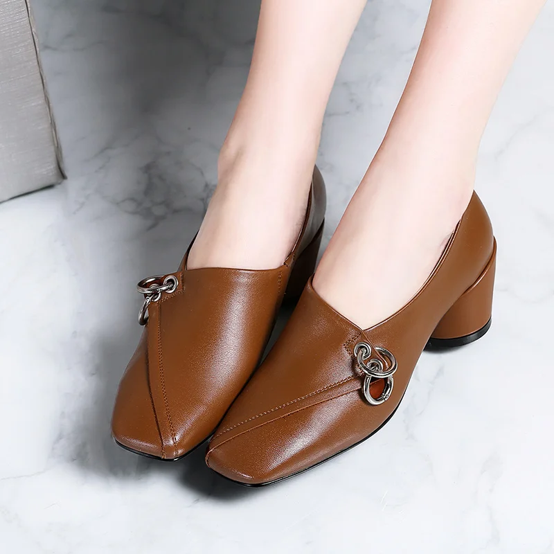 Universe Wholesale Price Women Ladies Leather Dress High Heel Pumps Platform Shoes