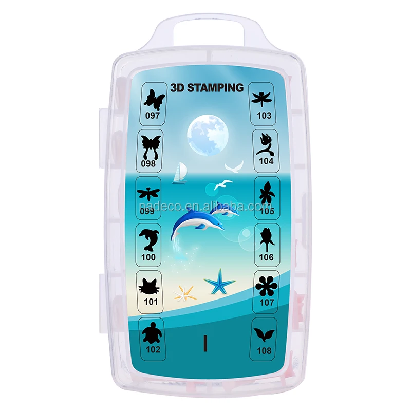 192 styles DIY Polish Beauty Charm Nail Stamp Stamping Plates 3d Nail Art Templates Stencils