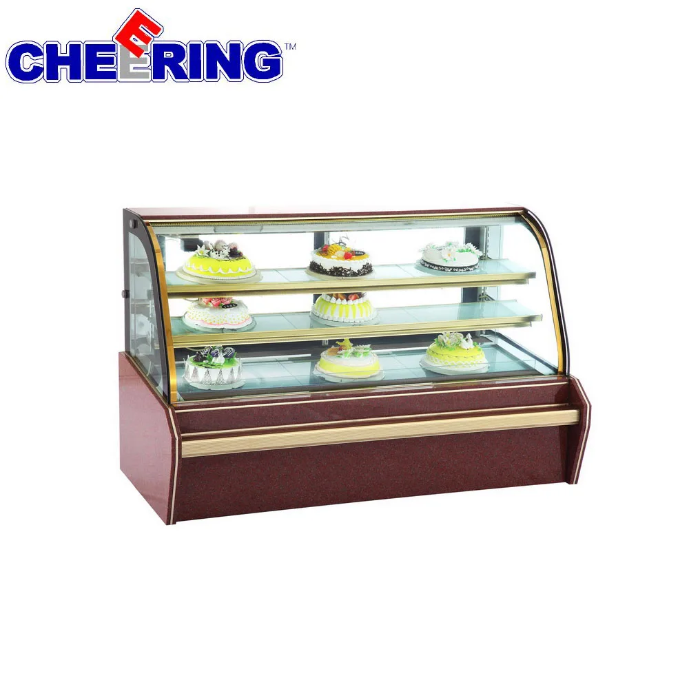 Hot sales electric cake display cabinet cake showcase for bakery shop