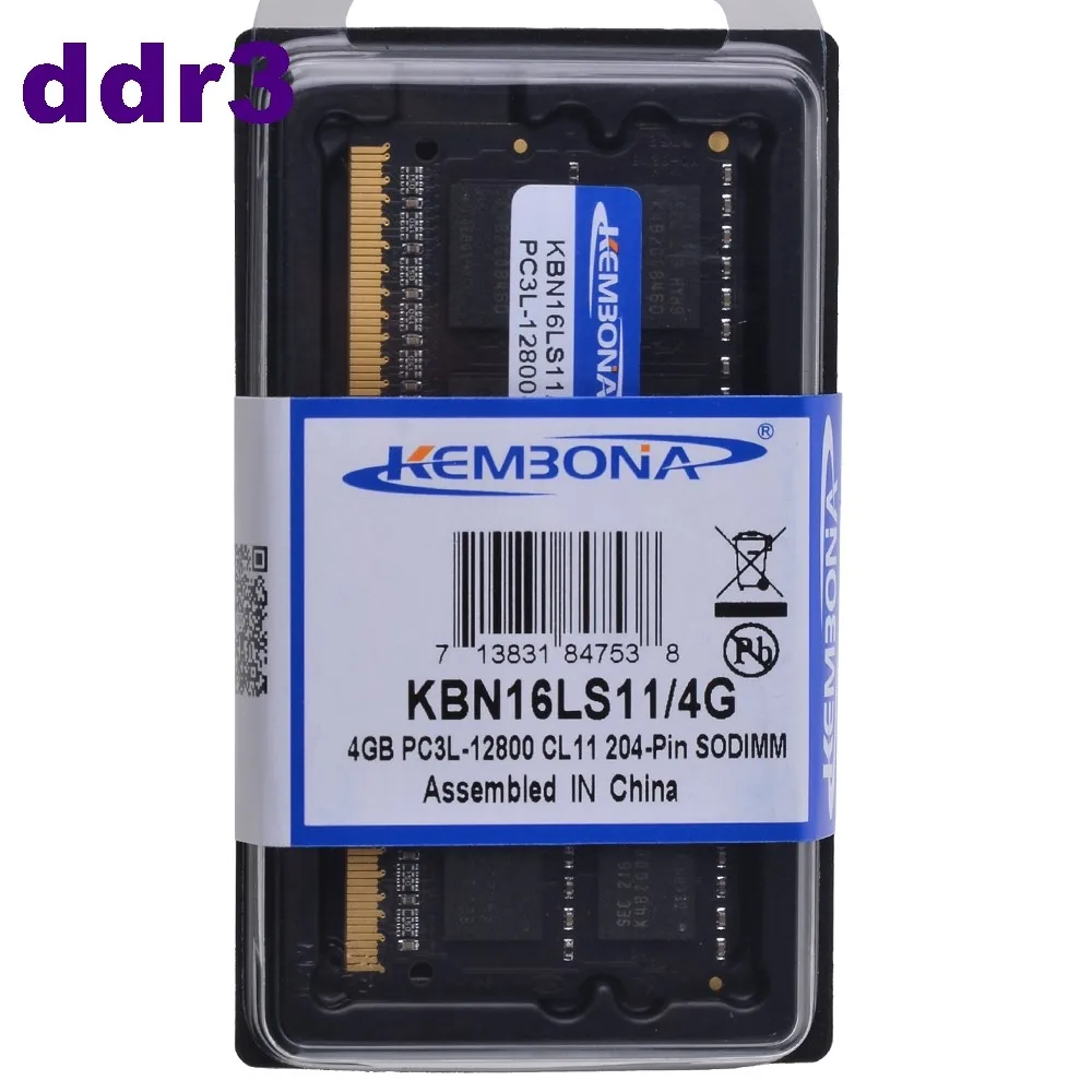 1.5V Laptop Sodimm Memory DDR3 4GB PC3-12800 1600MHZ Ram