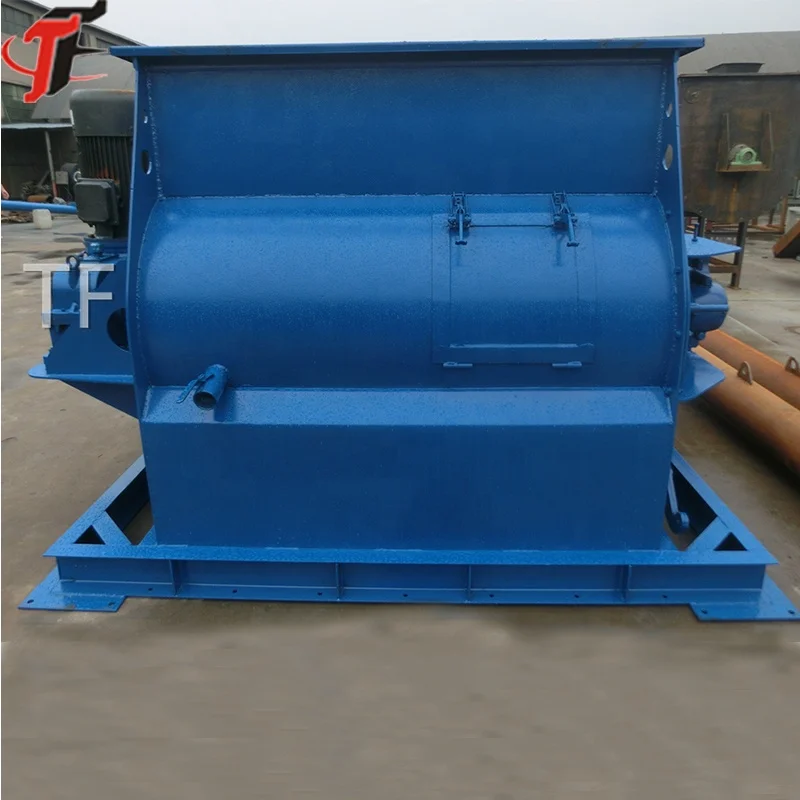 Biaxial Agravic Mortar Twin Shafts Cement Powder Paddle Mixer