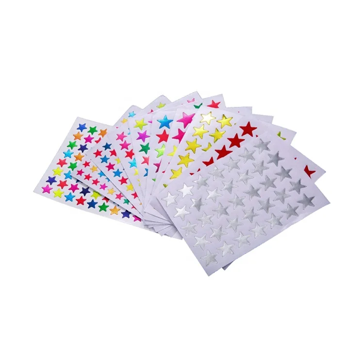 TOPTAC Custom Colorful Foil Stickers Label