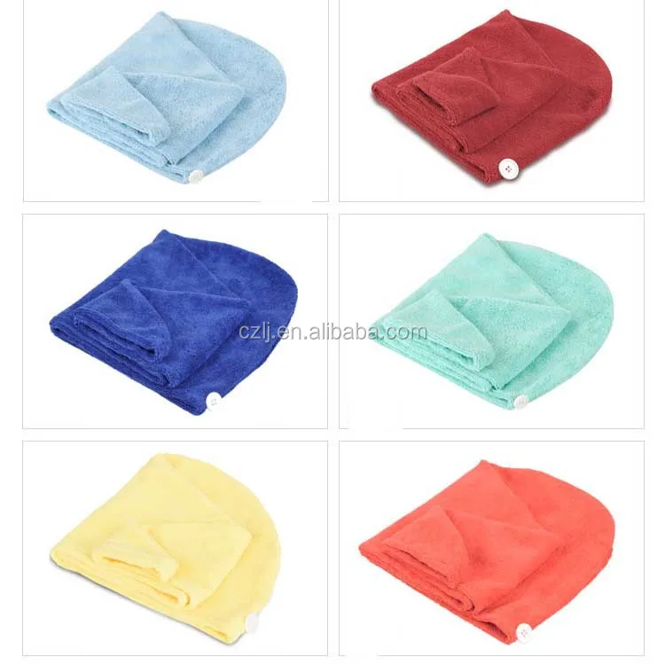China Supplier Microfiber Hair Drying Turban Towel / China Wholesale Microfiber Shower Cap with Cheap Price
