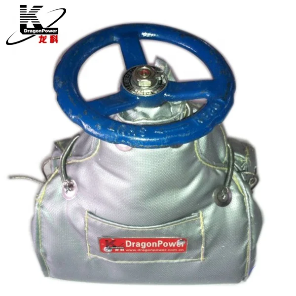 Industrial Thermal Insulation Jacket DN25-DN600 Ball Globe Valve 25mm Coated Glass Fiberglass Glass Fiber Silicon