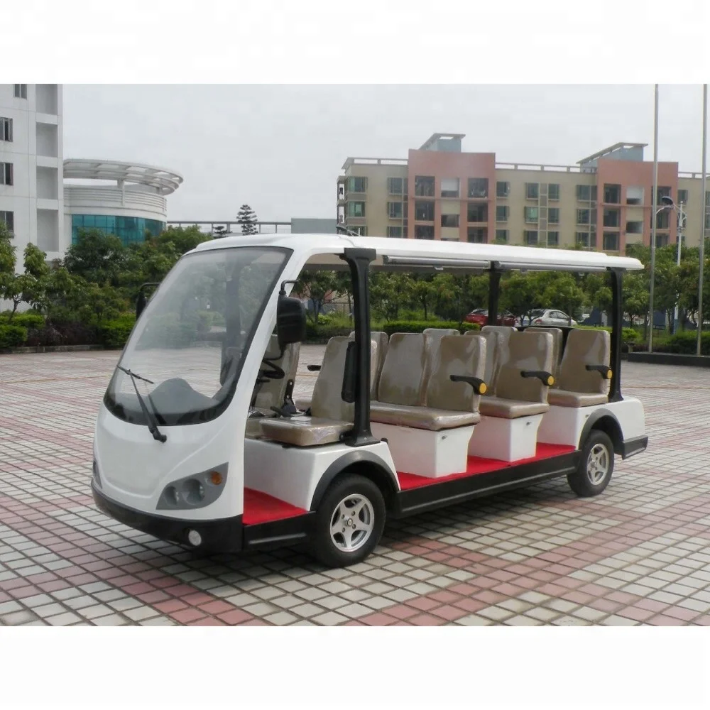 Chinese 4 wheel elegant big power passenger electric shuttle bus