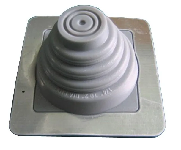 Round Diameter 420MM Base and 178-330MM Pipe Wide Used EPDM Silicone Penetration seals  Rubber Roof Pipe Flashing
