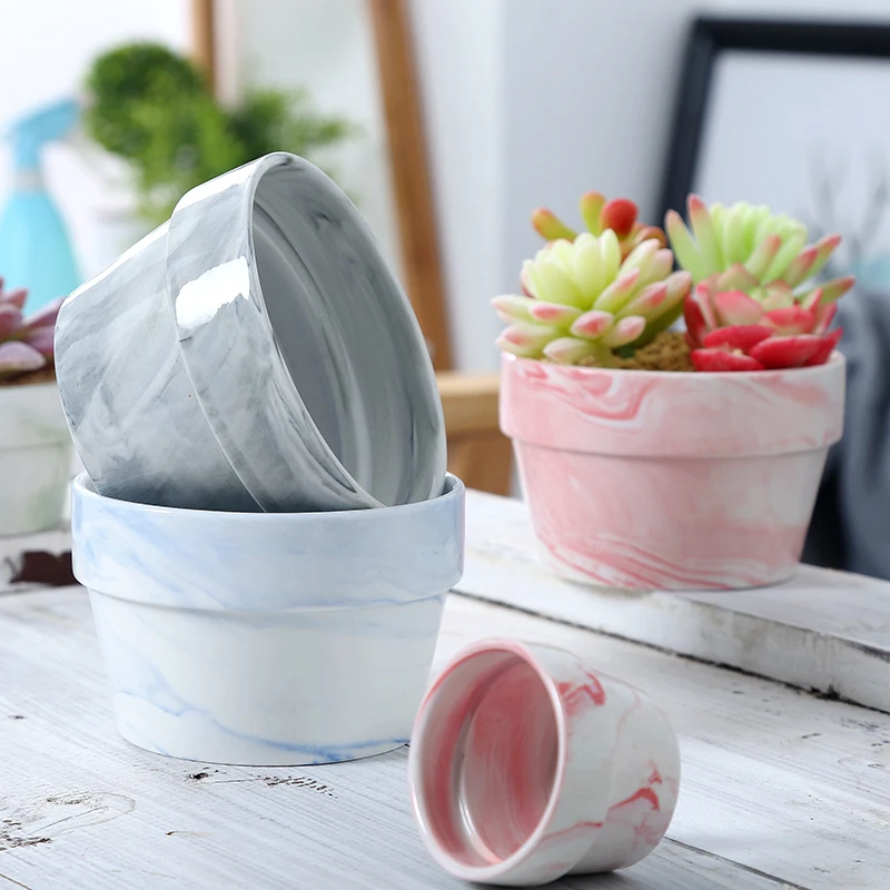 Round 2' 3' 4' 6' ceramic flower pot plant pots vase planter