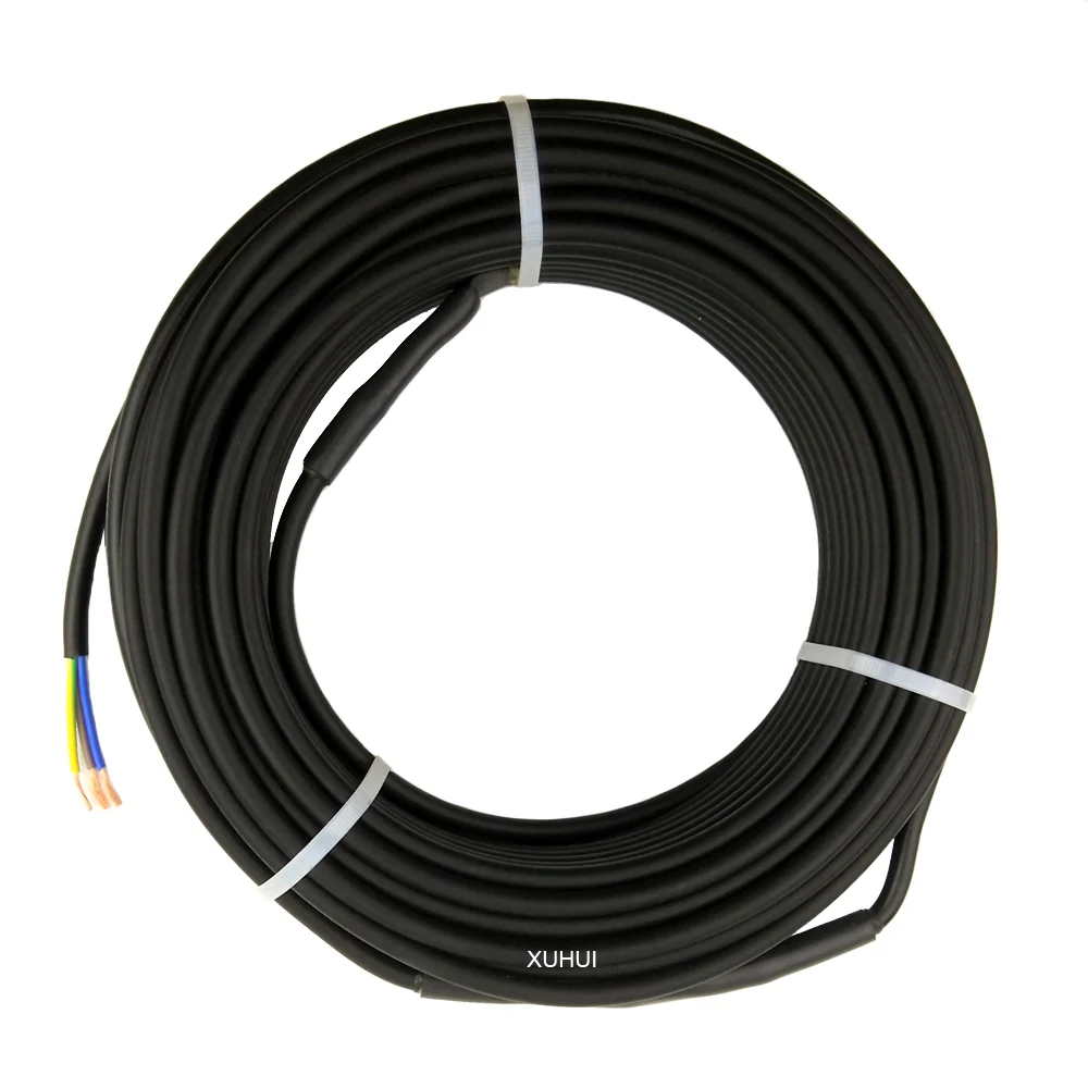 Black Outdoor floor heating cable for Russia