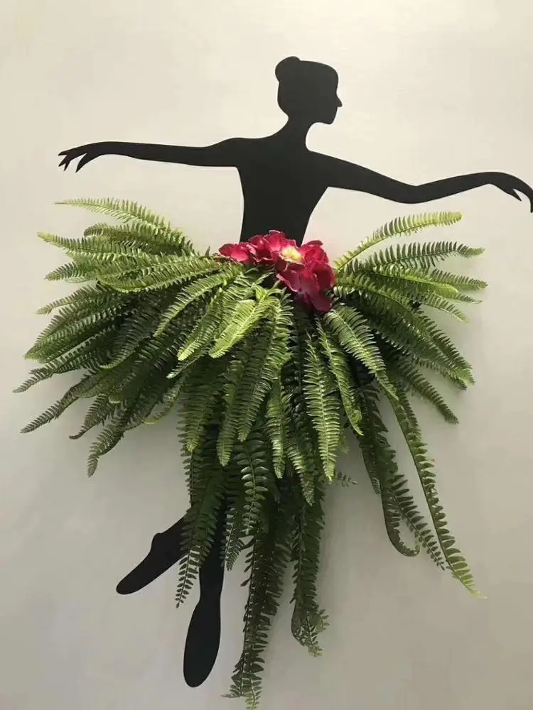 Customization New arrival living room decoration artificial plastic palm leaf bush