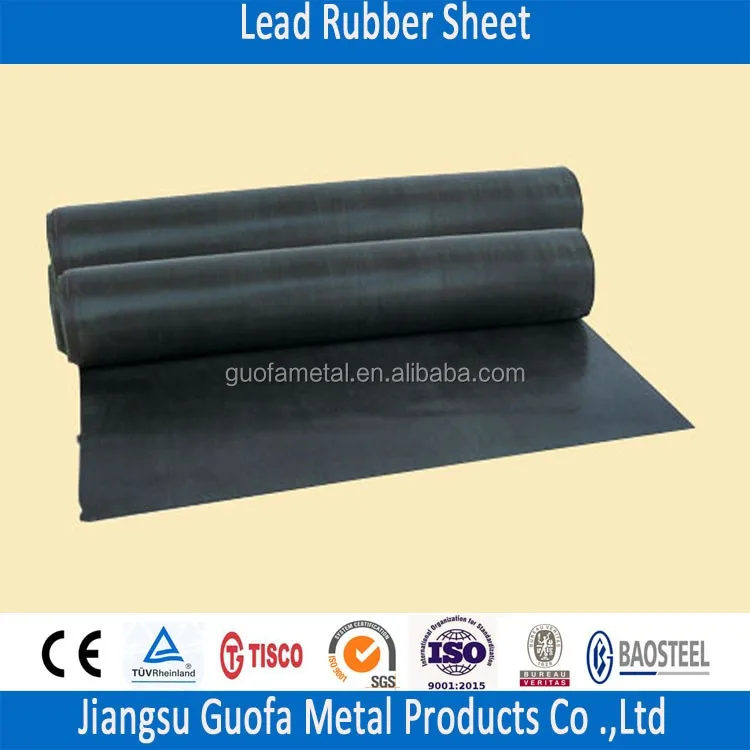 
0.5mm thick Lead rubber Sheet roll For X-Ray Room 