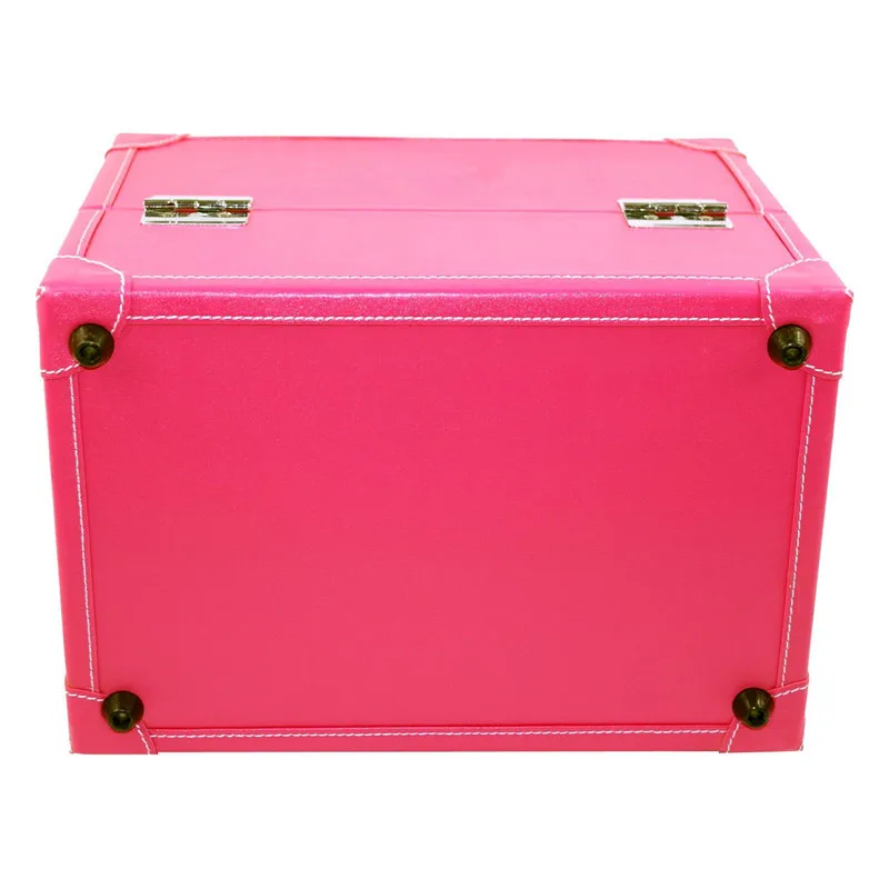 
Faux leather professional beauty box makeup kits vanity case 