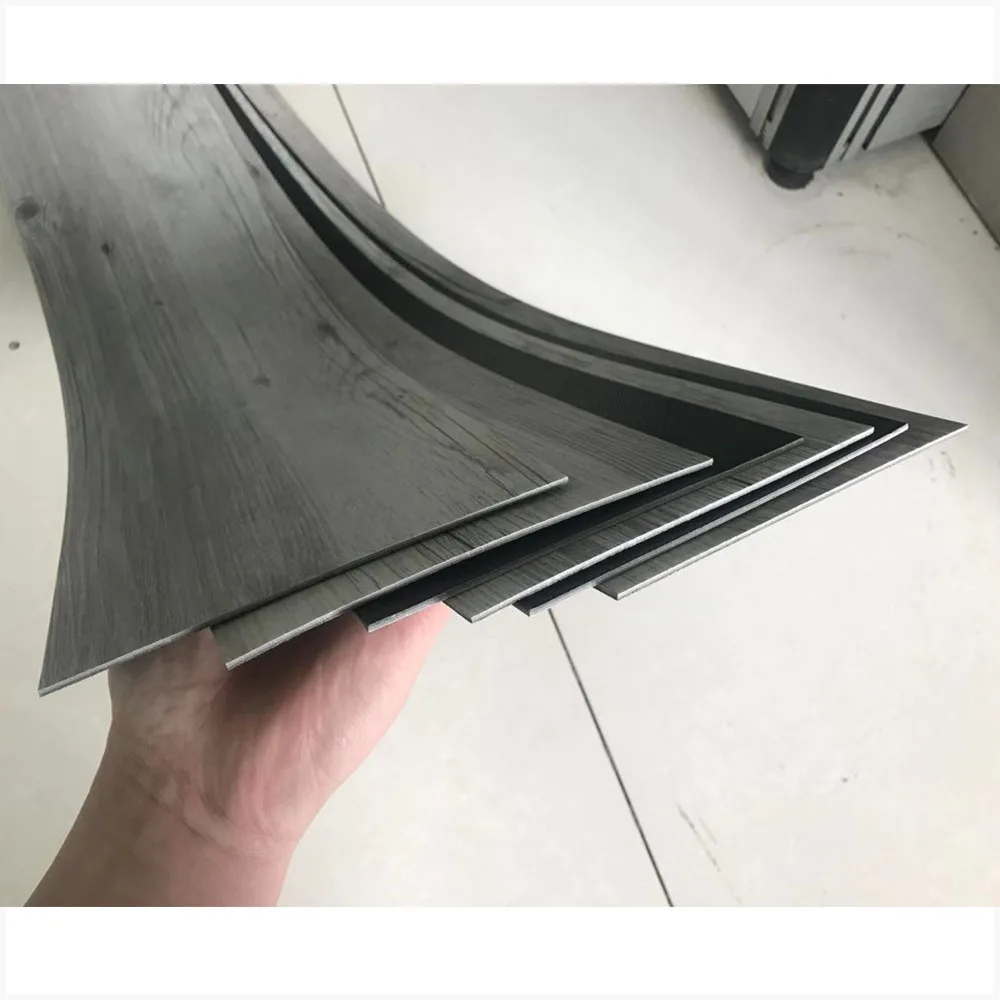 Apartment  rent room fast install quality 2mm glue down/selfadhesive ECO flexible vinyl flooring