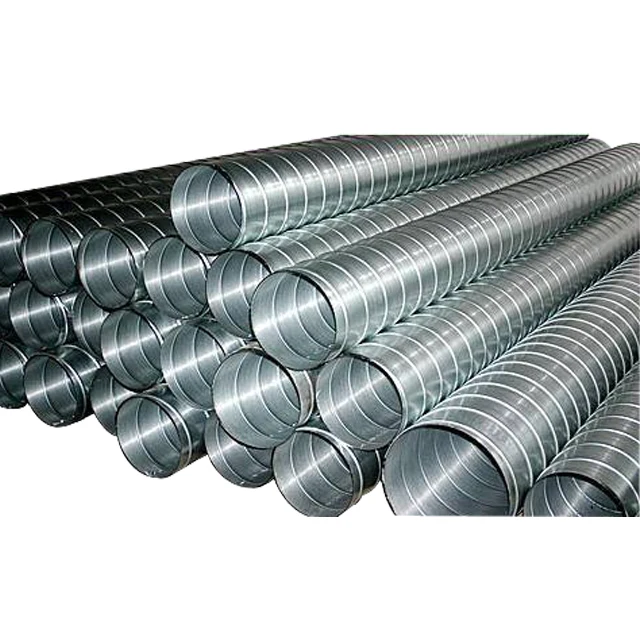 Galvanized steel air condition duct ventilation spiral air duct and fittings