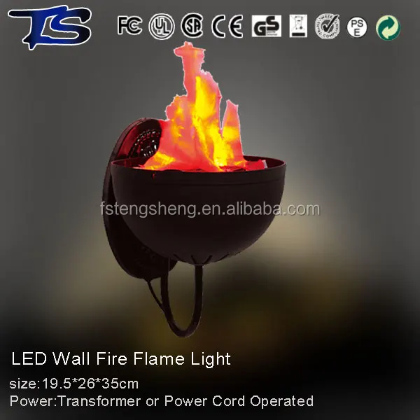 High quality LED Wall silk fire flame light with orange LED light with CE and ROHS for indoor use