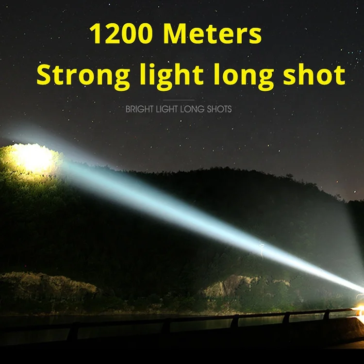 New Outdoor powerful marine searchlight led handheld spotlight searchlight for hunting with USB rechargeable warning emergency