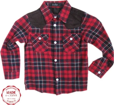 kids plaid flannel casual latest shirt designs for boys
