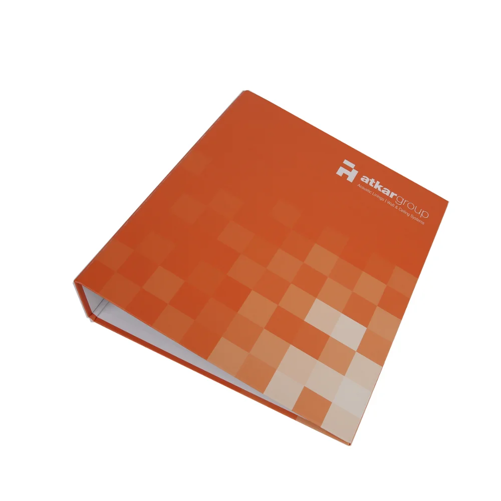 Customized Office Supplies A4 Hardcover 4 d Ring Binders 4 Inch Printed logo Paper Cardboard File Box Stationery File Folder