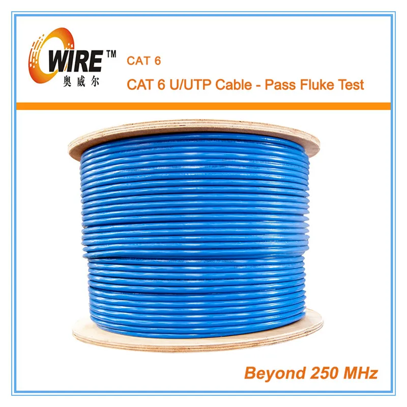 Owire Открытый Двойной Рубашкой Utp Cat6 4 Пара Большие Деревянные Кабельные твист голые медные Катушки Для Продажи