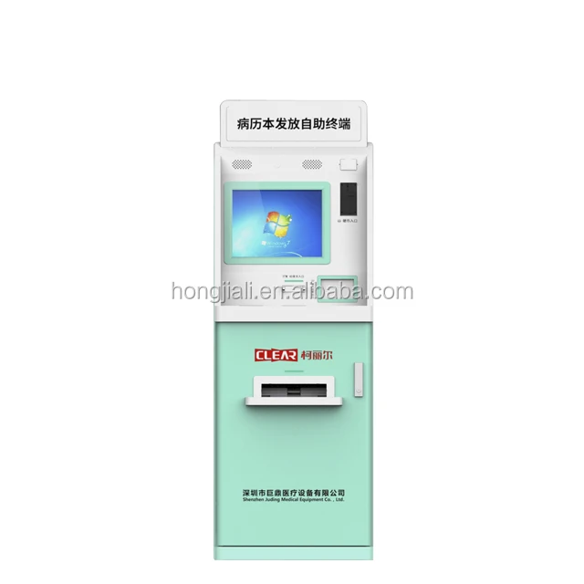  17 дюймов сенсорный экран ATM с отделениями для денег и монет