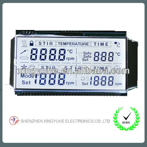 высокая яркость светодиодной подсветкой жк-модуль пользовательских lcd сегментный дисплей
