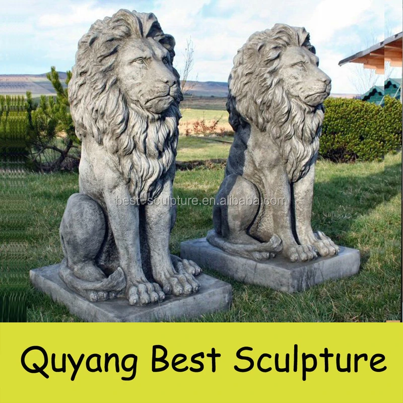 carving stone lion large chinese foo dog outdoor statues marble lion statues sculpture