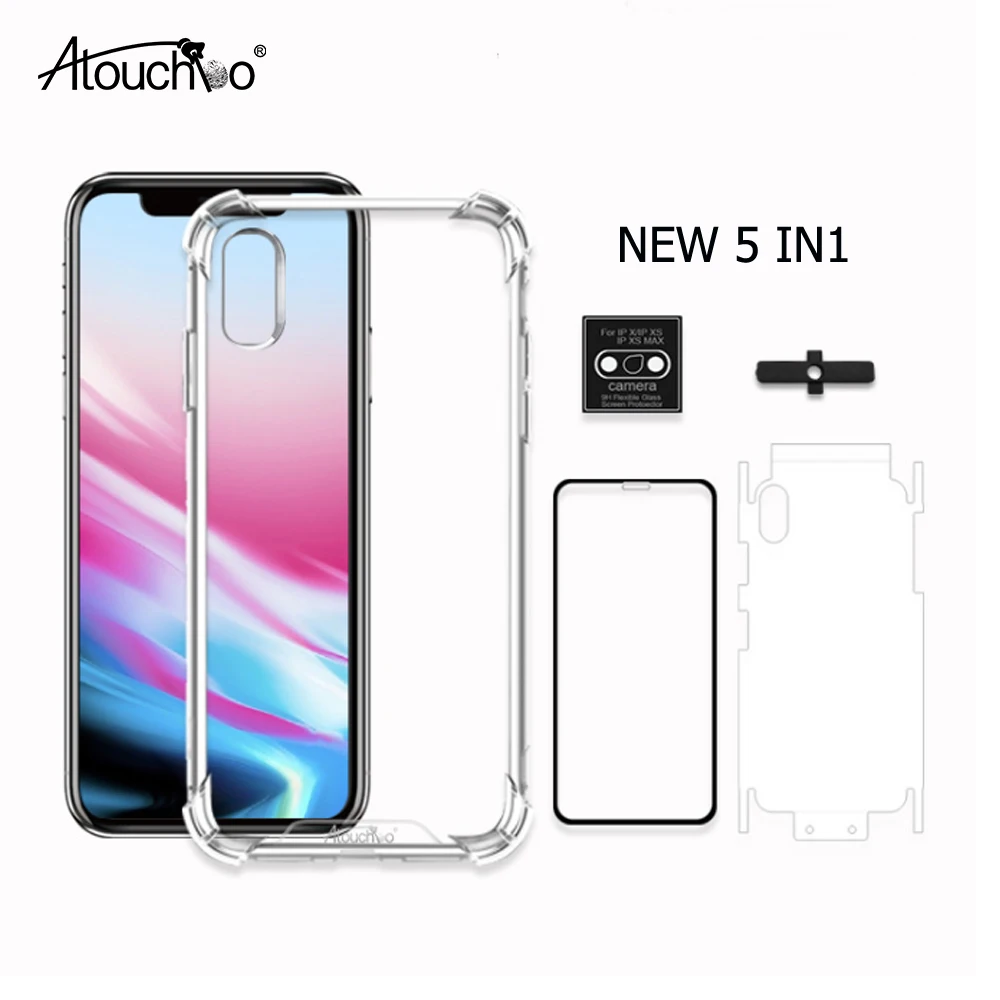 Прозрачный чехол для телефона Nano стекло волокно экран протектор ТПУ задняя пленка объектив плёнки костюм мобильного телефона