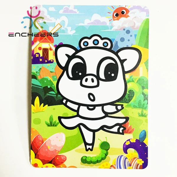 Children Sand Painting Art Cards  DIY Cartoon Painting Cards