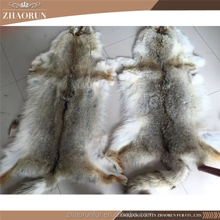 Coyote Fur Wholesale Customized Real Coyote Fur Trim Strips for Collar Parka Hood Trimming