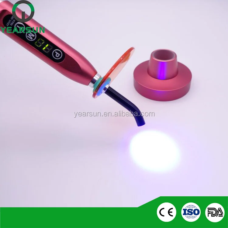 rose color ,5W dental curing light lamp for clinlic and lab,made in china yearmoon