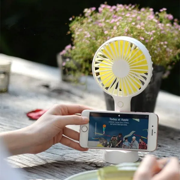 Новинка 2018, перезаряжаемый Настольный портативный мини-вентилятор на батарейках со светодиодным экраном
