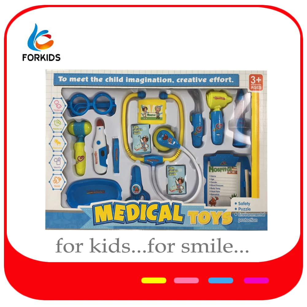 Kids medical equipment kit toys,preschool kids toy hospital set for pretend play