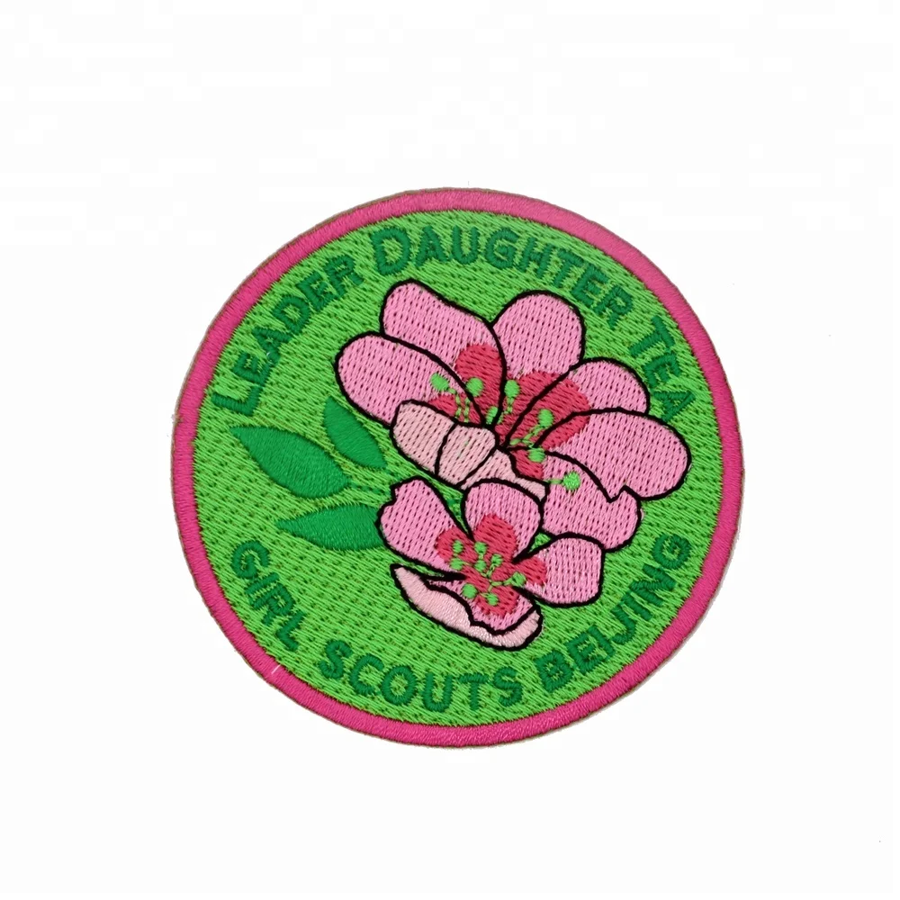 Custom embroidered Scouts badge scout girls iron on embroidery patches