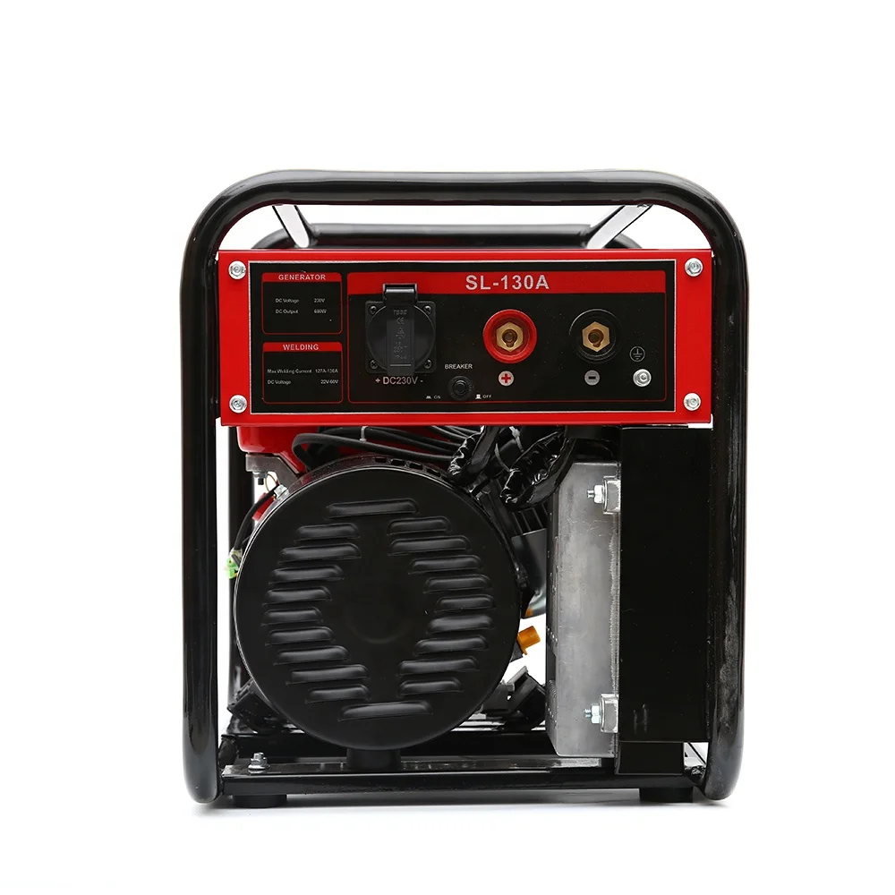 SLONG 130A POWERED BY  GASOLINE ENGINE DC600W WELDING MACHINE GENERATOR