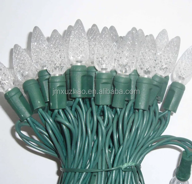 Gold Supplier Christmas Decoration Light String C6 Strawberry LED lighting for Indoor and Outdoor Christmas Tree Decoration