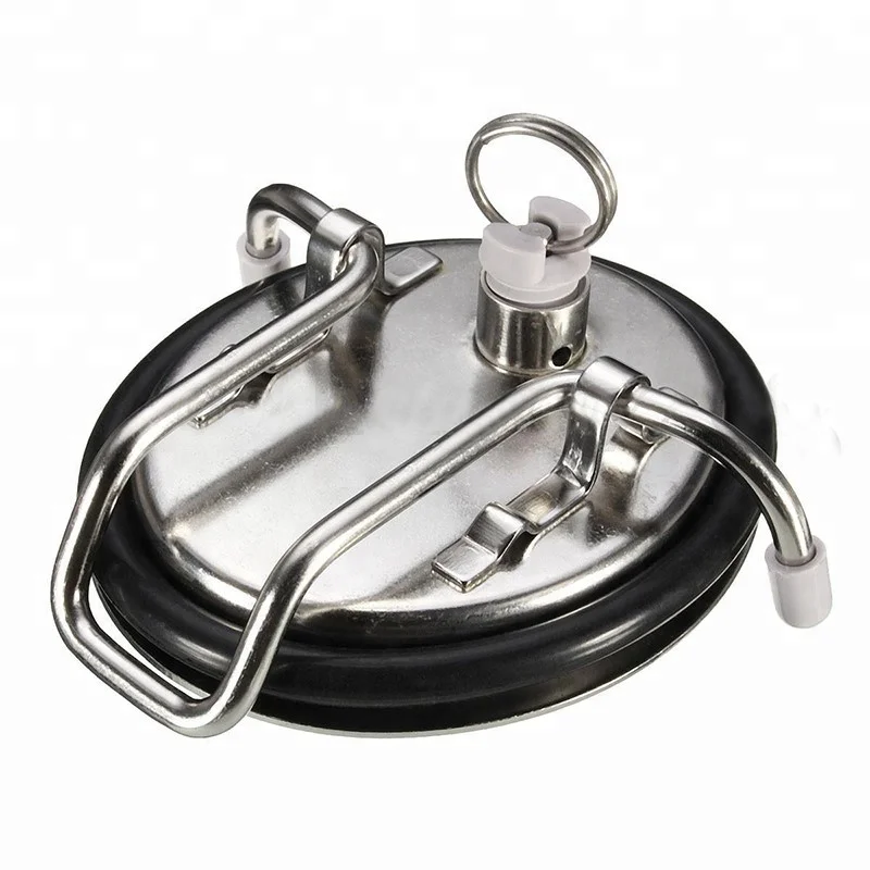 Stainless Steel Replacement Lid for Cornelius Corny Kegs - Homebrew and Soda Keg Supplies